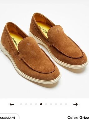 Amberjack The Loafer Grizzly Brown Suede Men's Size 13